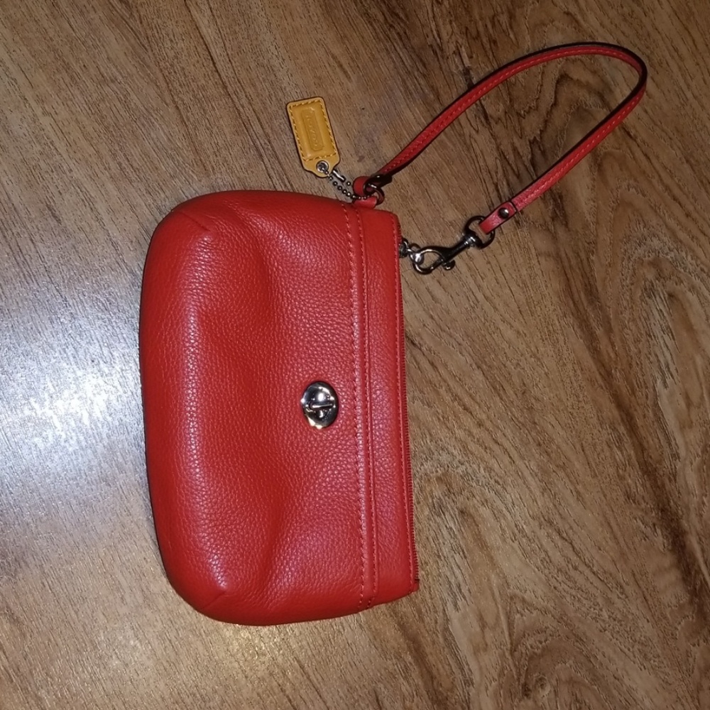 Red Coach wristlet